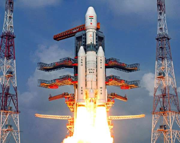 ISRO rocket taking off